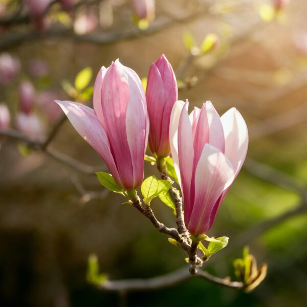 Magnolia Ricki - Bloem Rood - 3 Planten - Bladverliezend - Weinig Onderhoud