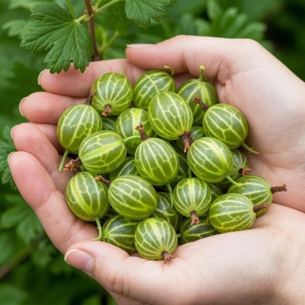 Kruisbes - Ribes uva-crispa Hinnonmaki Grun - Winterhard - 6 Planten