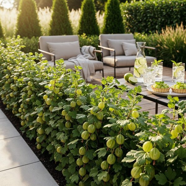 Kruisbes - Ribes uva-crispa Hinnonmaki Grun - Winterhard - 6 Planten