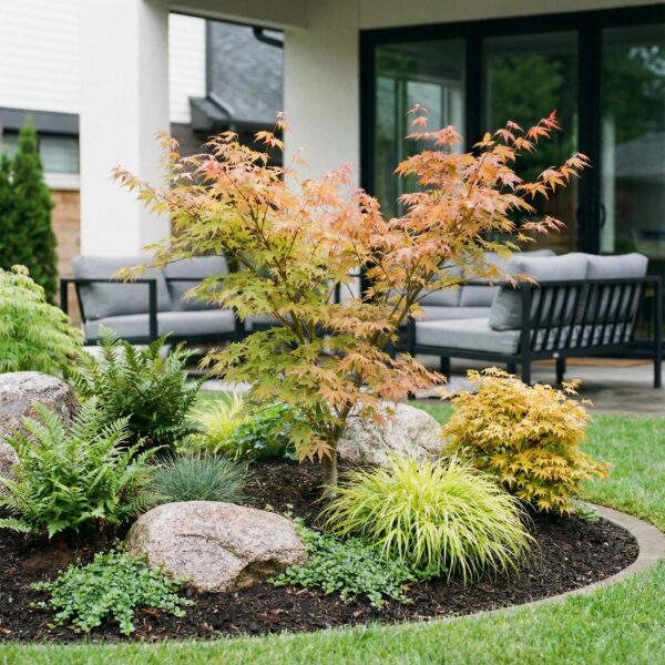 Acer palmatum Katsura - Japanse Esdoorn - Bladverliezend - Groen