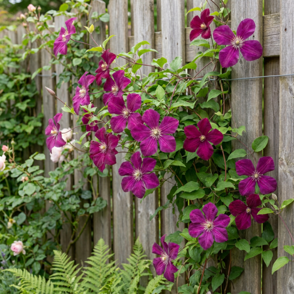 thumbnail_6000-190.png Clematis Rouge Cardinal - Bosrank Rode Kardinaal - Rood - Klimplant | 6 stuks