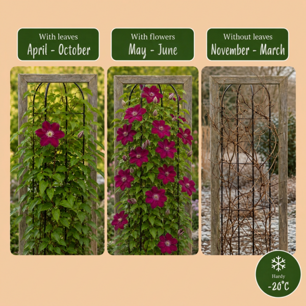 thumbnail_6000-89.png Clematis Rouge Cardinal - Bosrank Rode Kardinaal - Rood - Klimplant